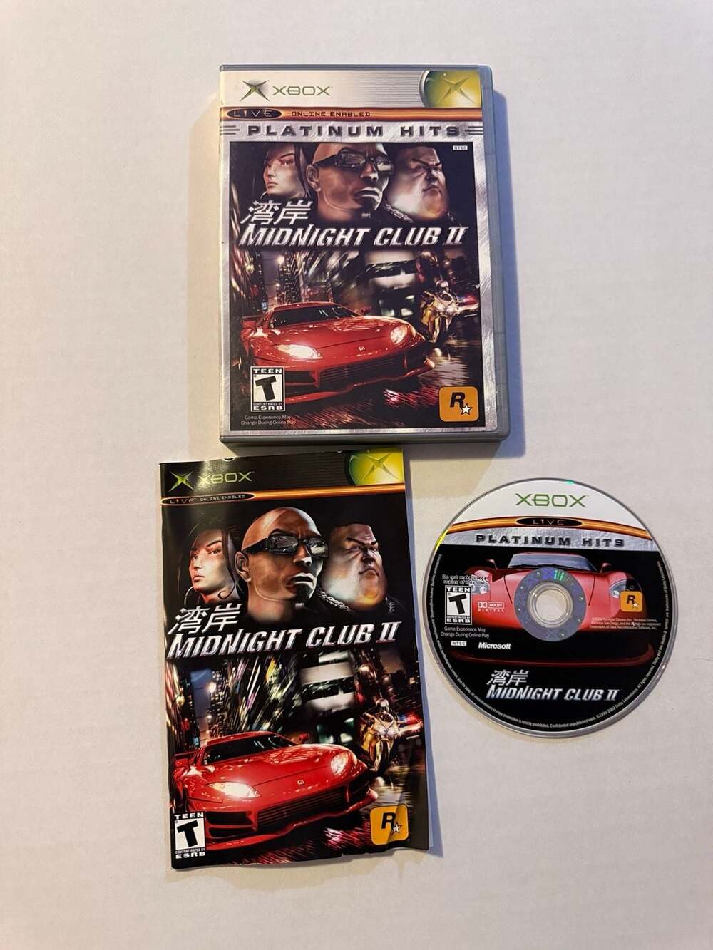 Rockstar Games Midnight Club II Platinum Hits Xbox Video Game CIB
